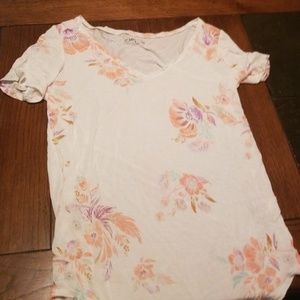Women's floral long T